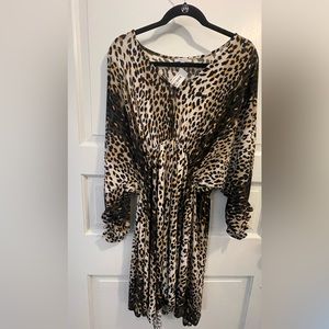 White Birch animal print dress